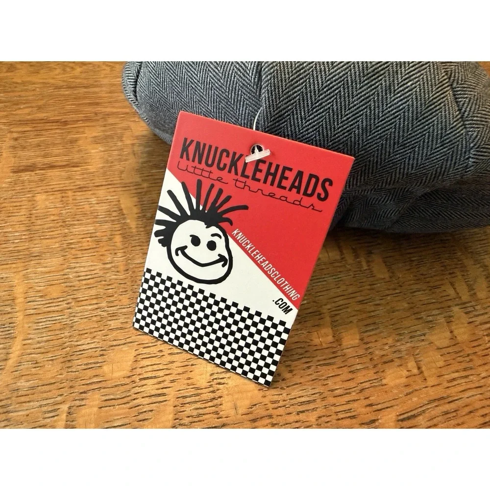 New Kids Knuckleheads Clothing Gray scally Cap hat XS Irish